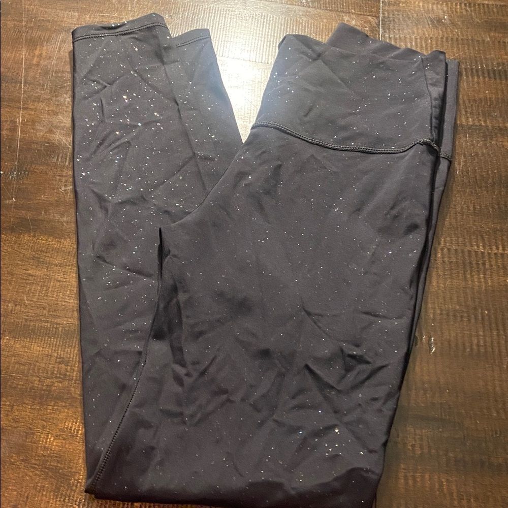 With Black Sparkle ladies Leggings medium